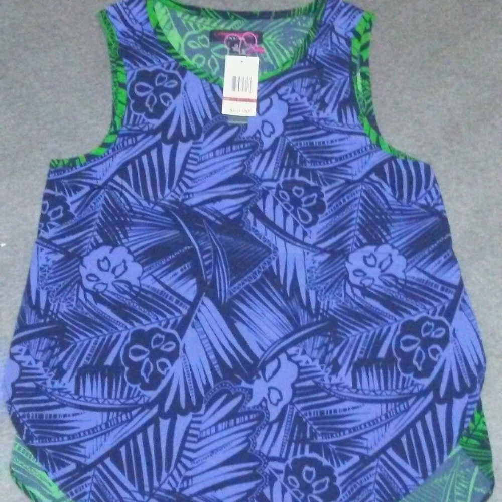Catherine Malandrino indigo size xsmall blue print
